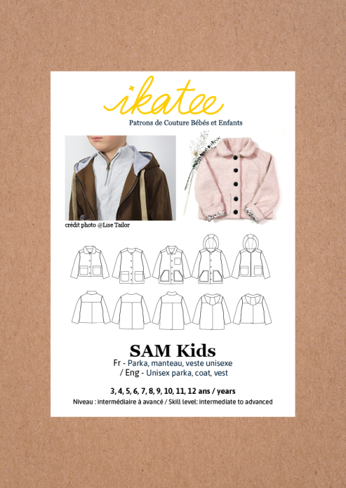 SAM Kids - Pochette patron Ikatee 3A au 12A