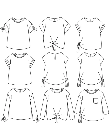 Peony Kids - Pochette patron Ikatee 3A au 12A