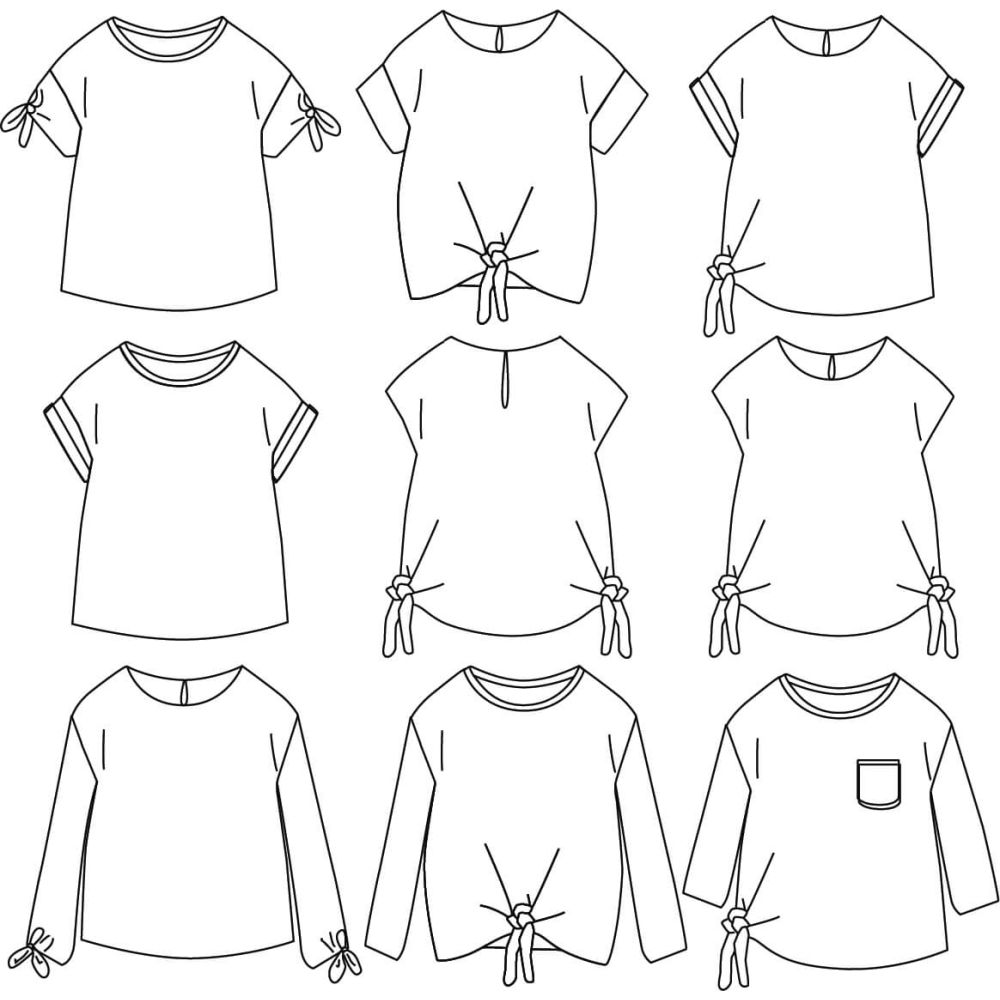 Peony Kids - Pochette patron Ikatee 3A au 12A