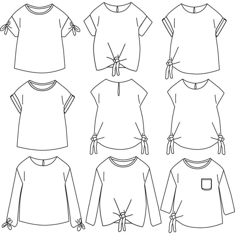 Peony Kids - Pochette patron Ikatee 3A au 12A