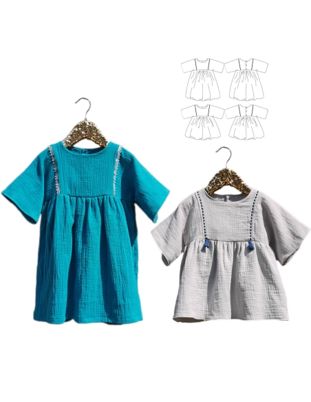 Sakura Kids - Pochette patron Ikatee 3A au 12A