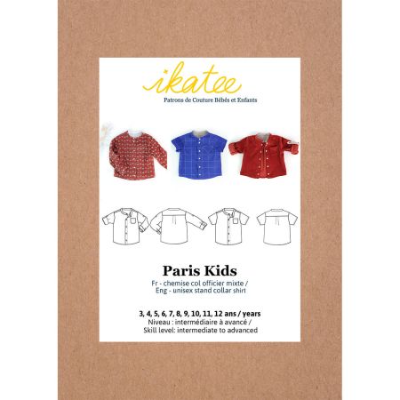 Paris Kids - Pochette patron Ikatee 3A au 12A