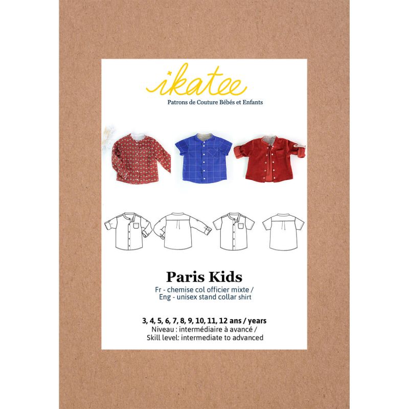 Paris Kids - Pochette patron Ikatee 3A au 12A