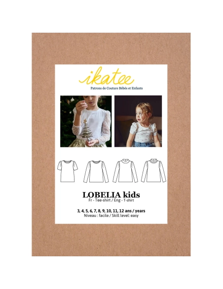 Lobelia Kids - Pochette patron Ikatee 3A au 12A