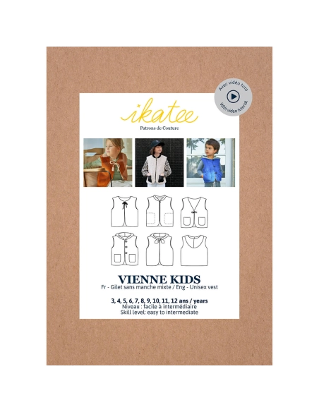 Vienne Kids - Pochette patron Ikatee 3A au 12A