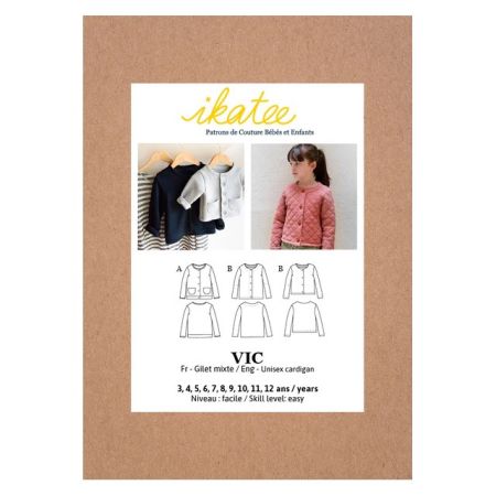 VIC Kids - Pochette patron Ikatee 3A au 12A
