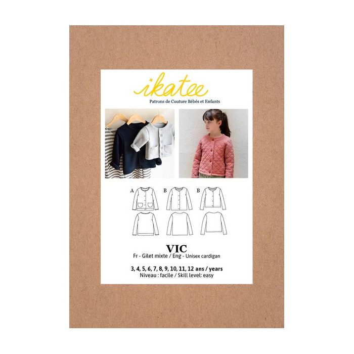 VIC Kids - Pochette patron Ikatee 3A au 12A