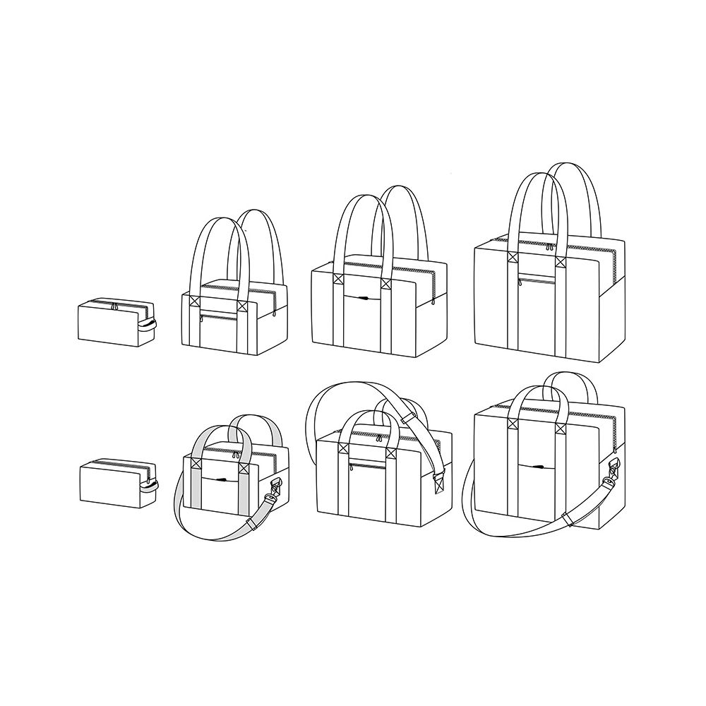 Voyage - Pochette patron Ikatee sac de voyage et trousse de toilette