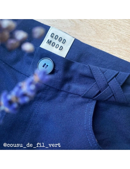 Lot 5 étiquettes tissées ©ikatee Good Mood