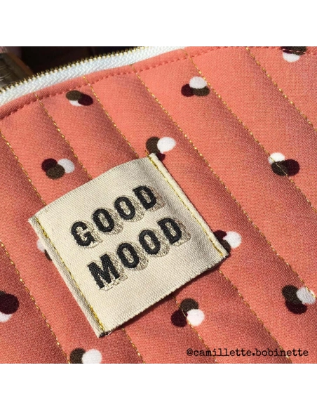 Lot 5 étiquettes tissées ©ikatee Good Mood