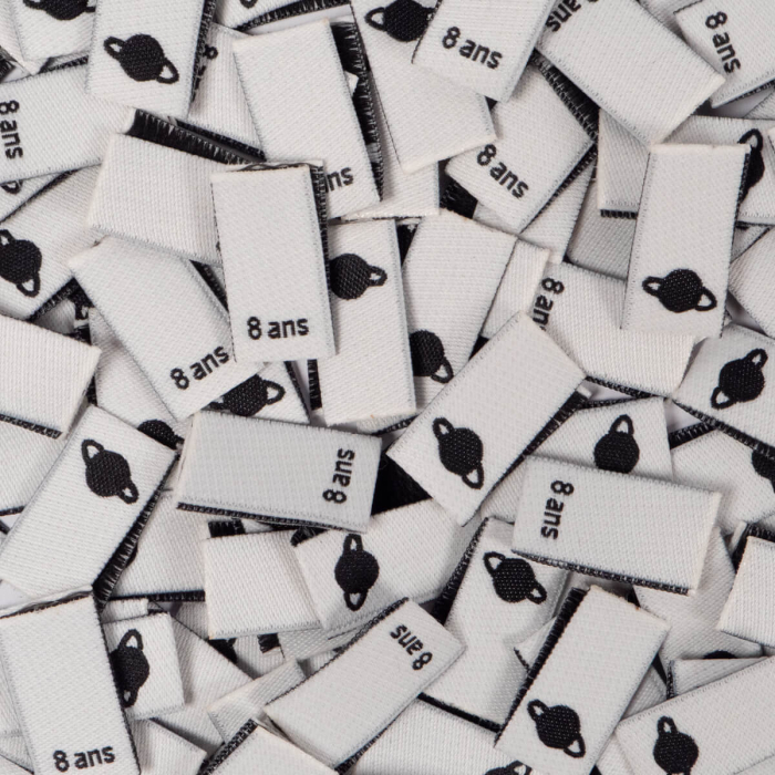 Lot 15 étiquettes tissées ©ikatee Tailles 3A au 7A