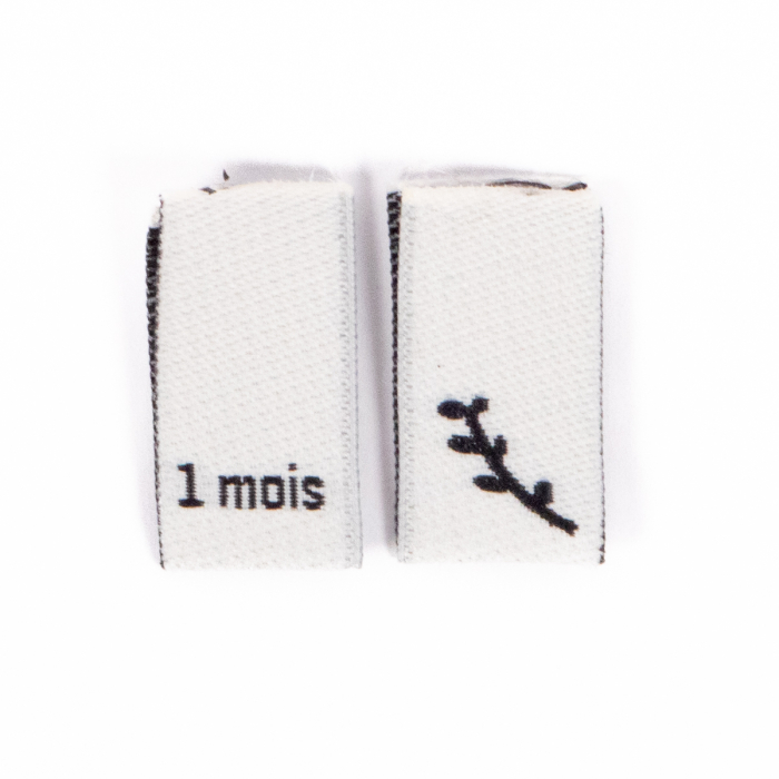 Lot 15 étiquettes tissées ©ikatee Bébé Tailles 3mois au 24mois