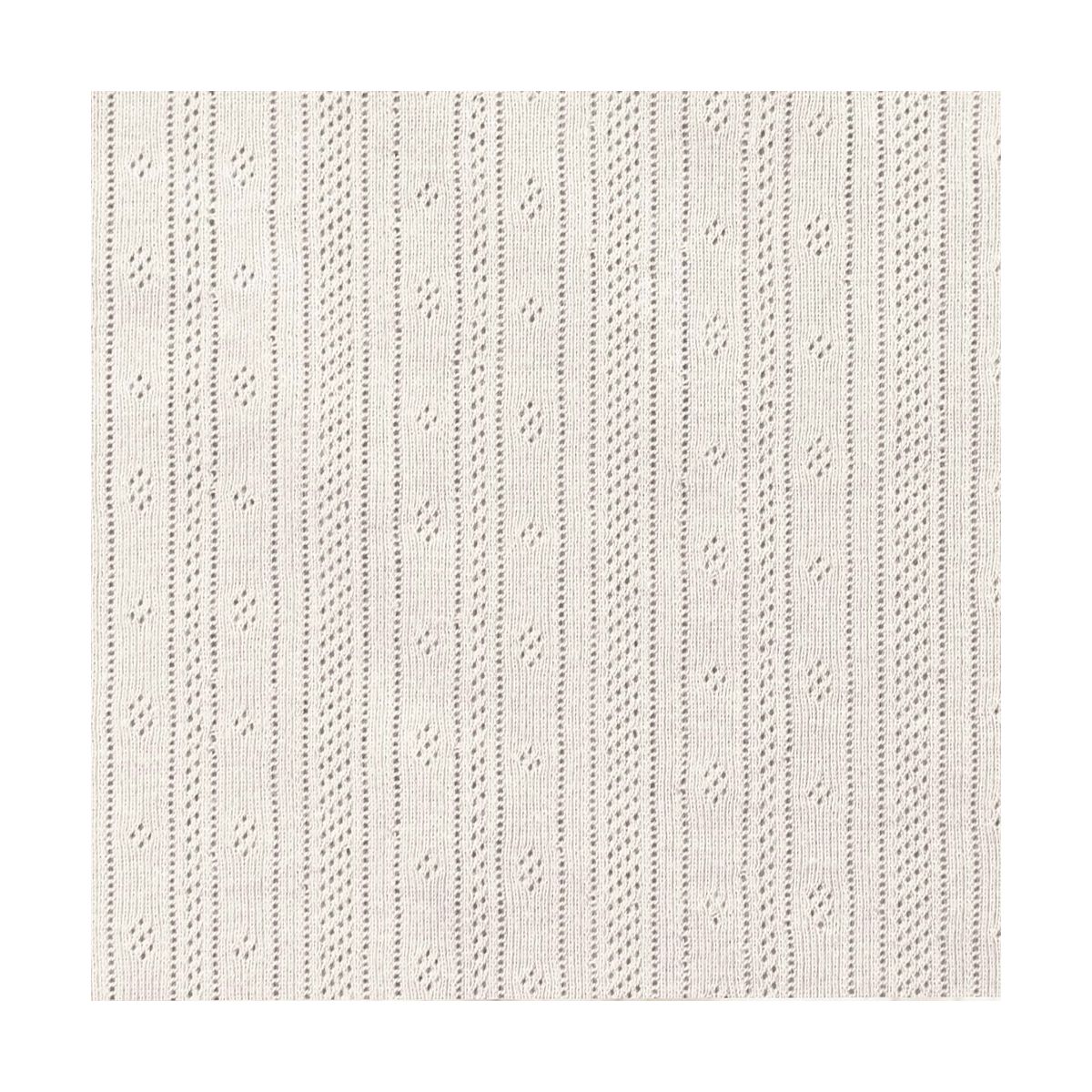 Jersey coton maille pointelle coloris écru Jersey coton maille pointelle coloris écru