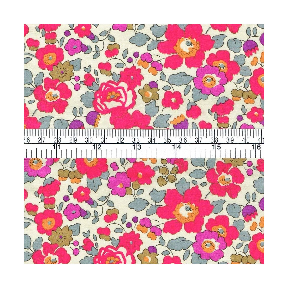 Liberty Tana Lawn® Betsy exclusif Fluo Thé Liberty Tana Lawn® Betsy exclusif Fluo Thé