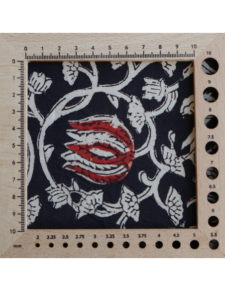 Saira - Tissu indien en coton imprimé main Hand Block Artisanal