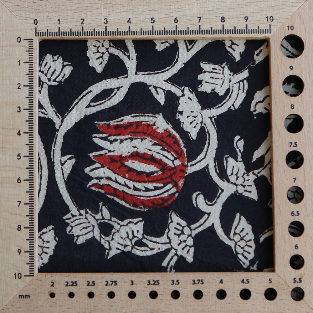 Saira - Tissu indien en coton imprimé main Hand Block Artisanal