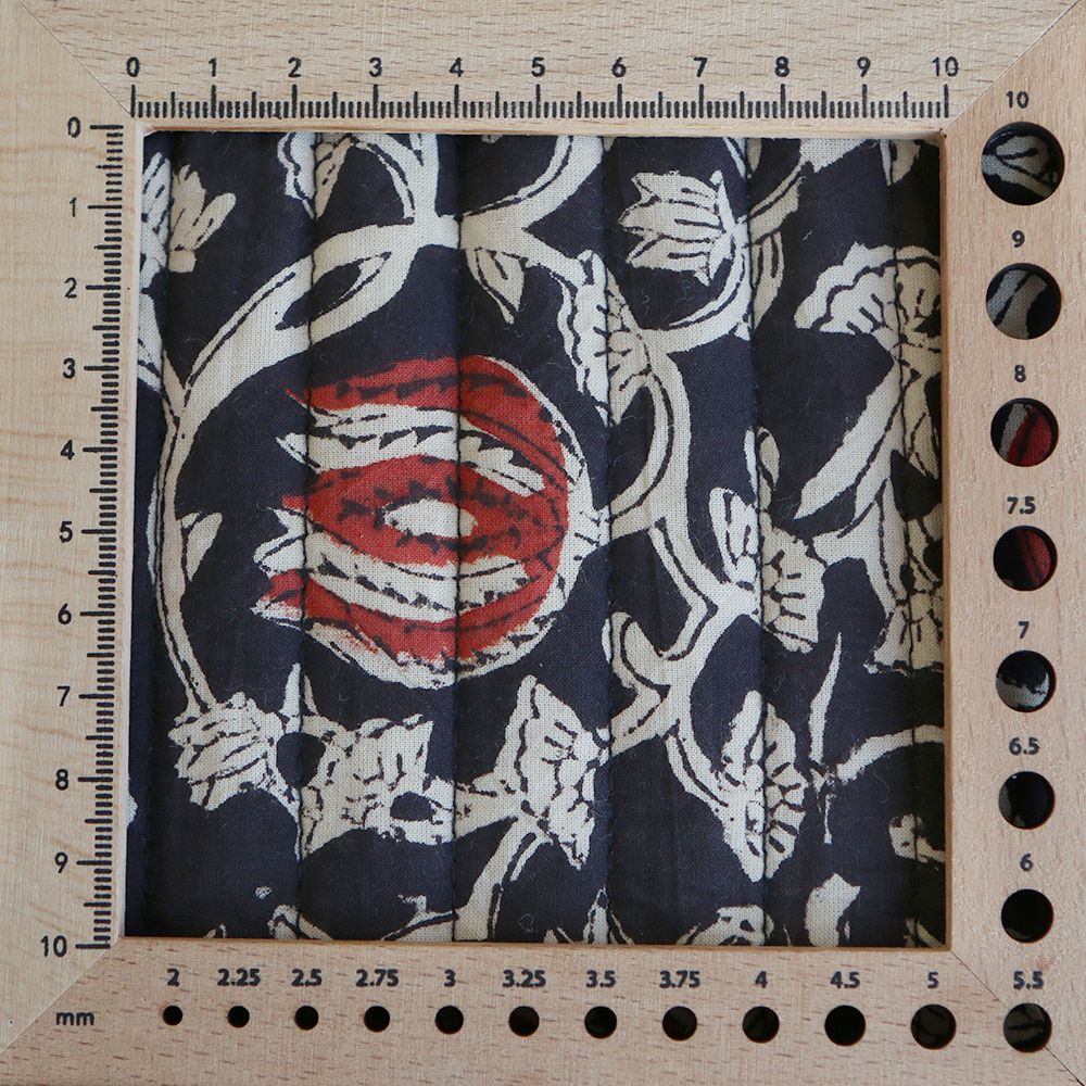 Saira - Tissu indien matelassé double face coton hand block largeur 100cm