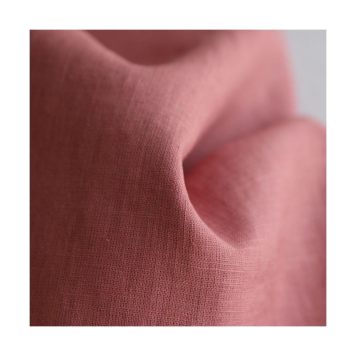 Lin lavé fin coloris argile rose Lin lavé fin coloris argile rose