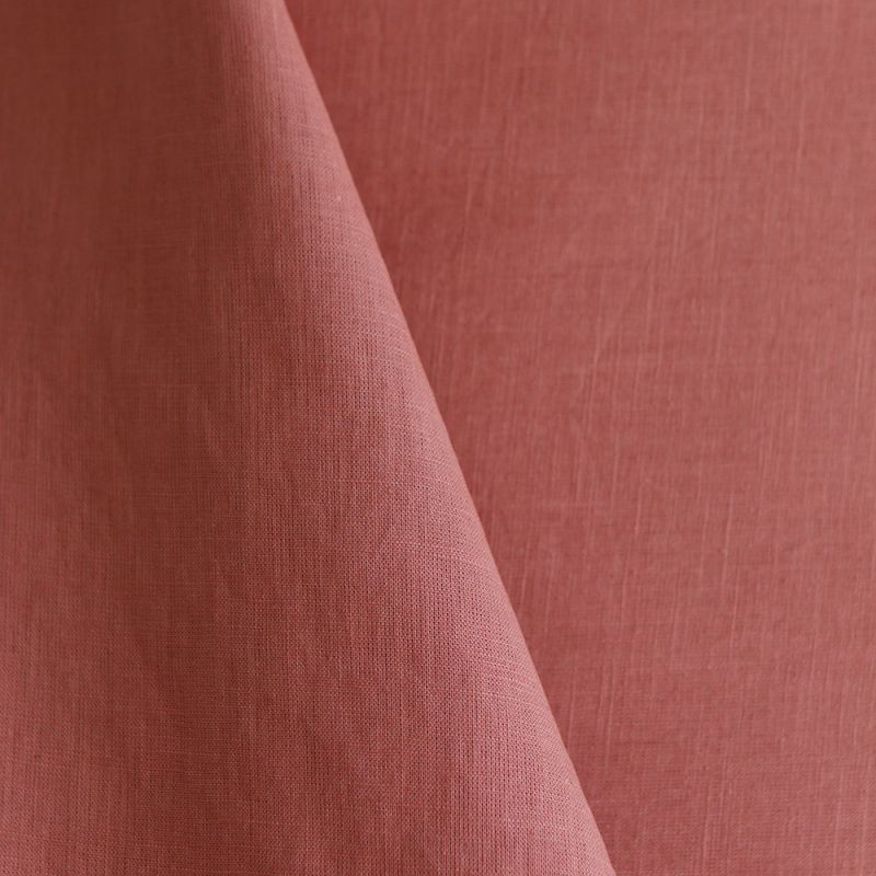 Lin lavé fin coloris argile rose