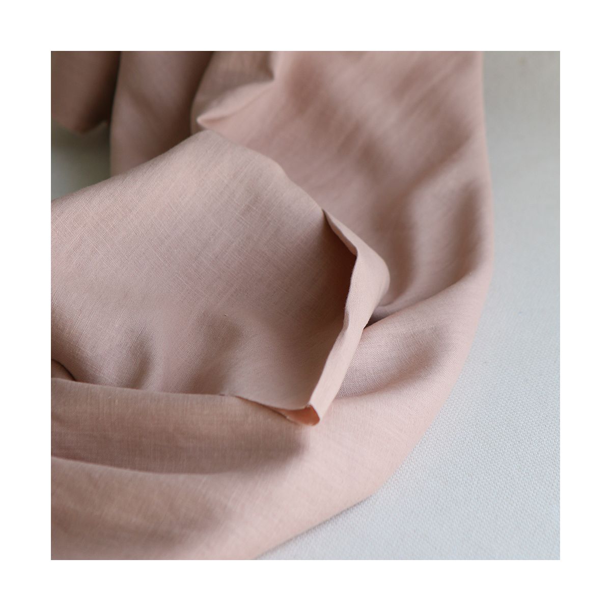 Lin lavé fin coloris rose nude Lin lavé fin coloris rose nude