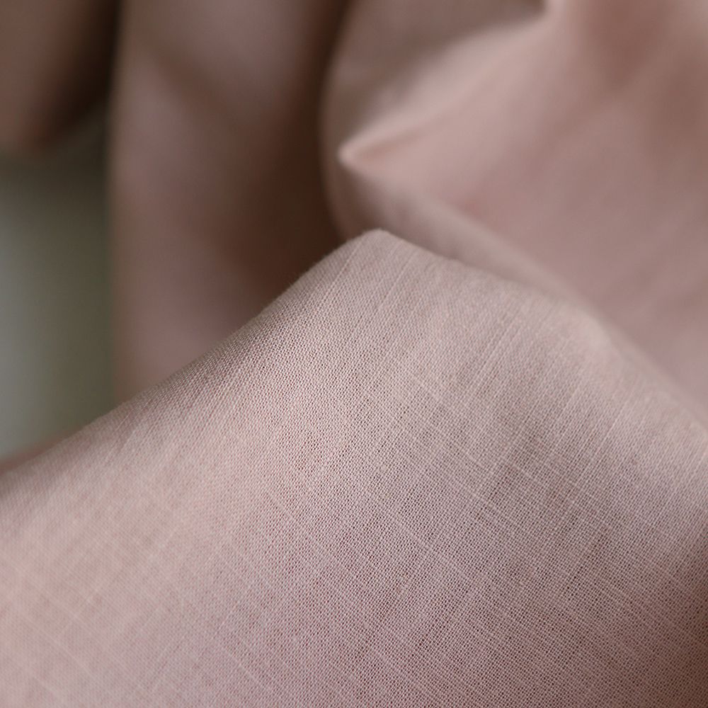 Lin lavé fin coloris rose nude