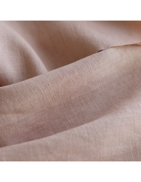 Lin lavé fin coloris rose nude
