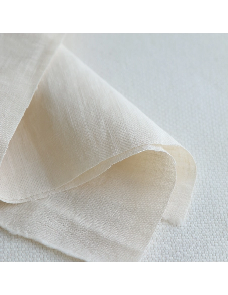 Lin lavé fin coloris écru