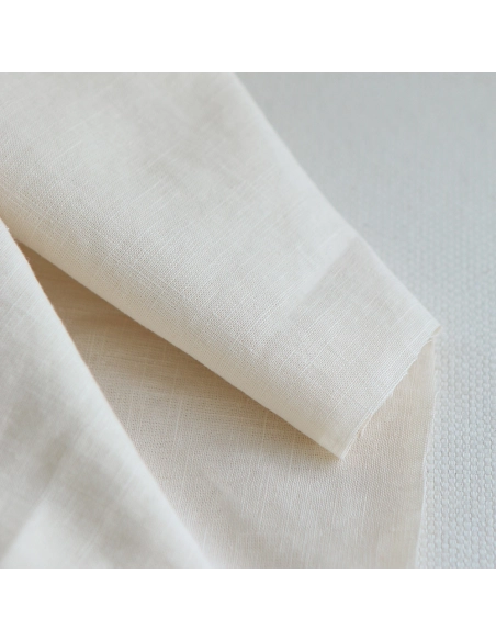 Lin lavé fin coloris écru