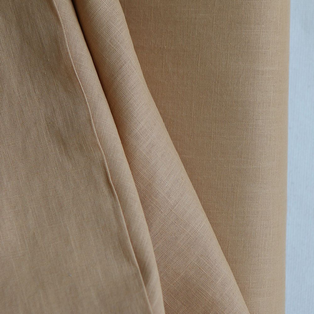 Lin lavé fin coloris Camel