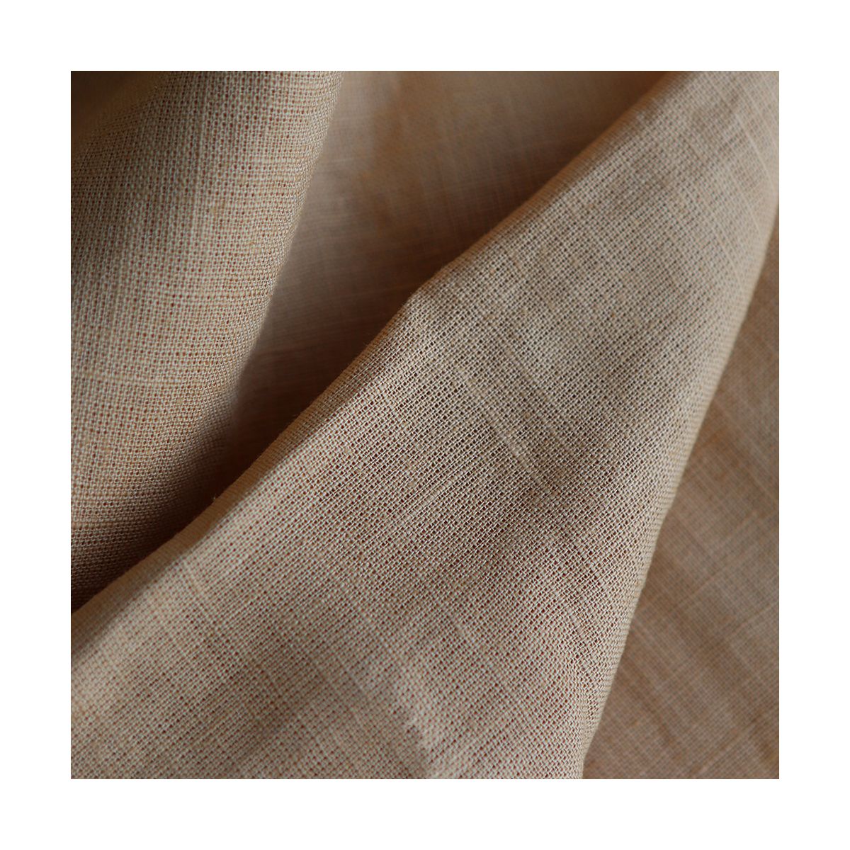 Lin lavé fin coloris Camel Lin lavé fin coloris Camel