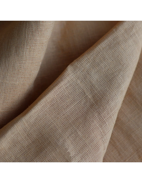 Lin lavé fin coloris Camel