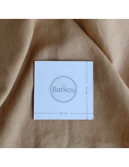 Lin lavé fin coloris Camel