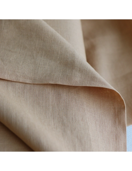 Lin lavé fin coloris Camel