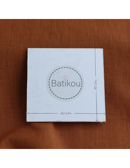 Lin lavé fin coloris roux écureuil