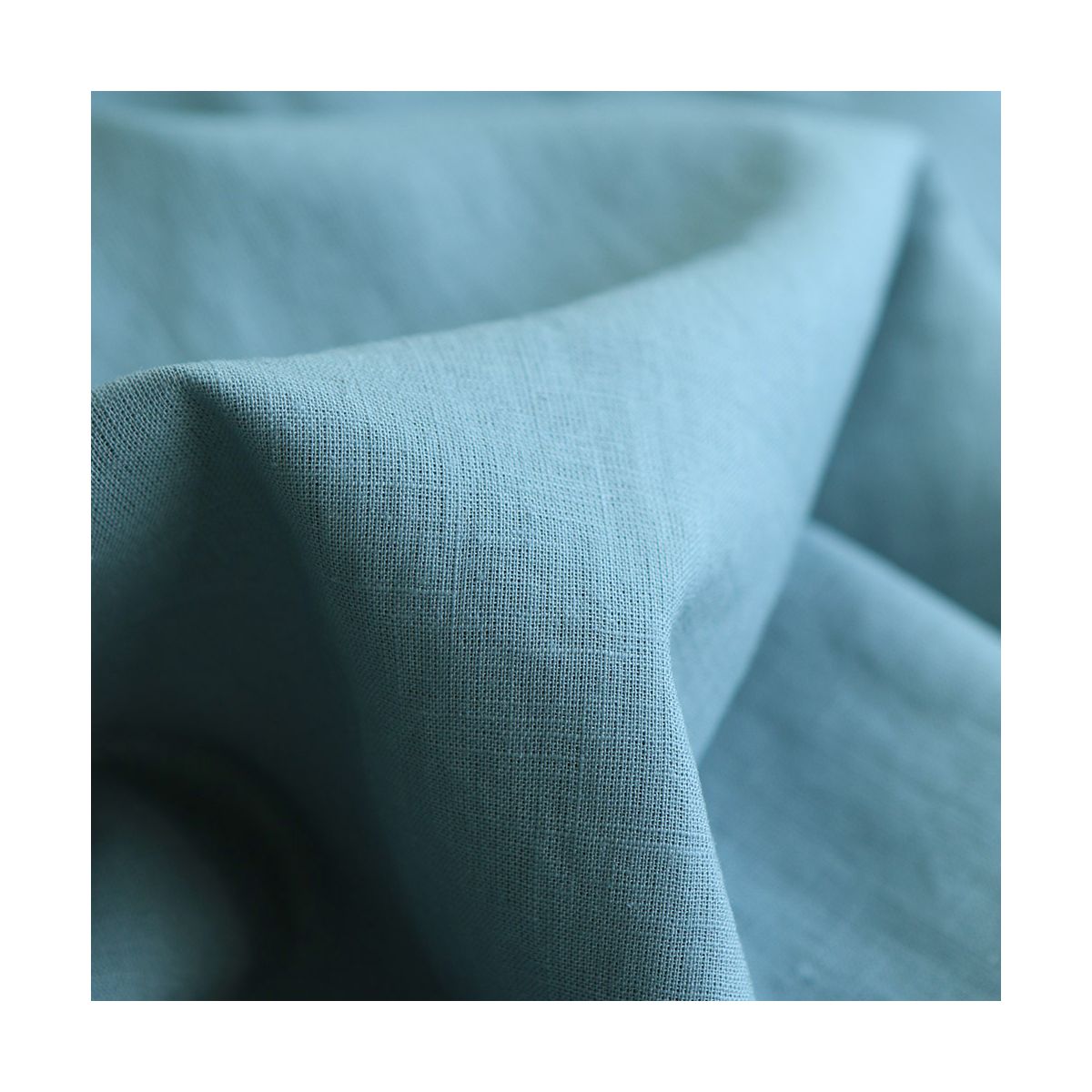 Lin lavé fin coloris vert sauge Lin lavé fin coloris vert sauge