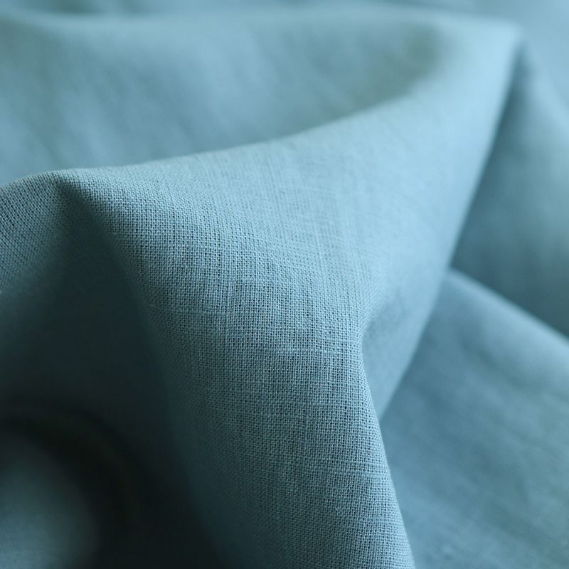 Lin lavé fin coloris vert sauge