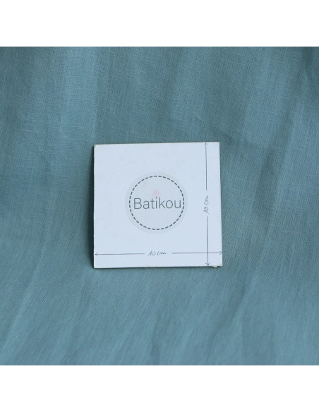 Lin lavé fin coloris vert sauge