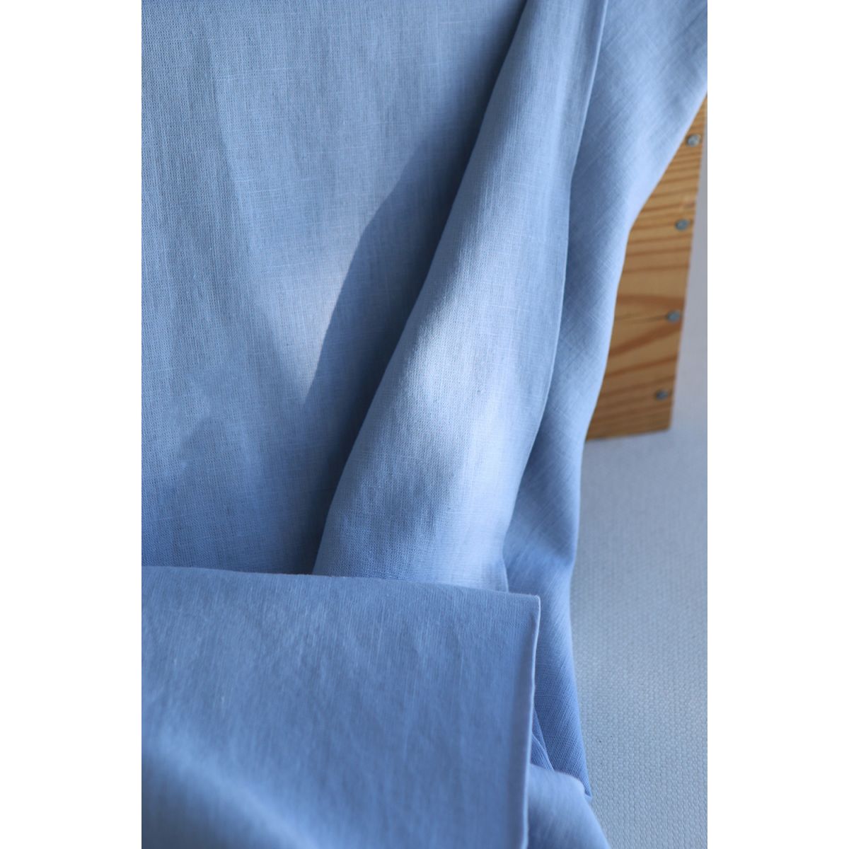 Lin lavé fin coloris Bleu clair Lin lavé fin coloris Bleu clair