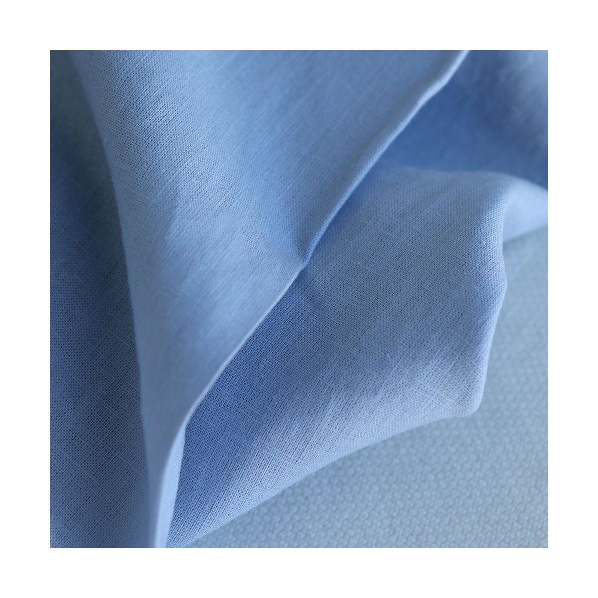 Lin lavé fin coloris Bleu clair Lin lavé fin coloris Bleu clair