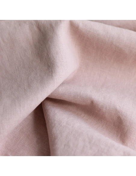Lin lavé fin coloris rose nude