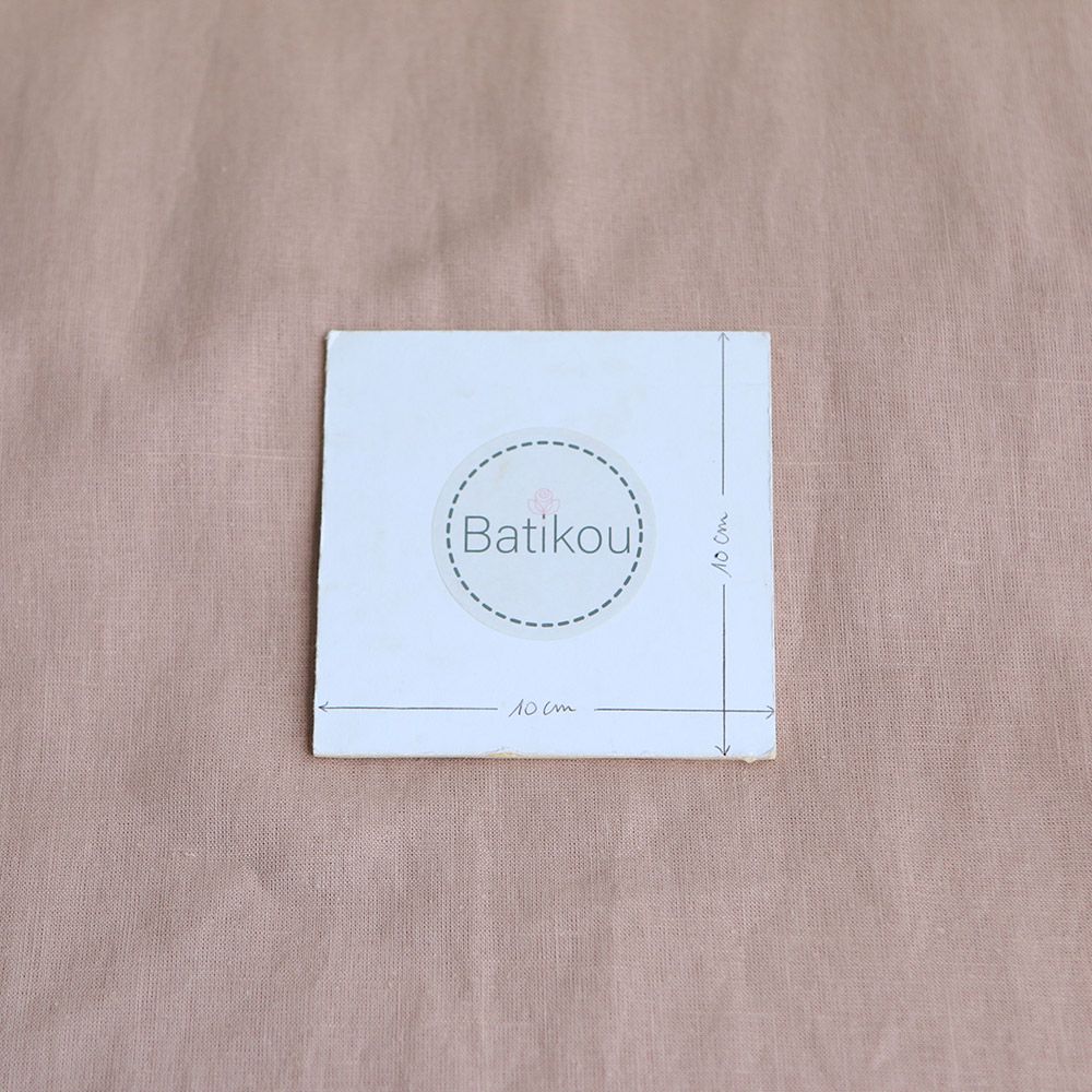 Lin lavé fin coloris rose nude