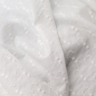 Broderie anglaise coton coloris ivoire