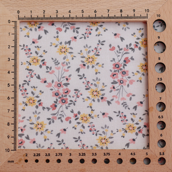 Zelie - Popeline de coton douce qualité SWEET fleuri fond parme