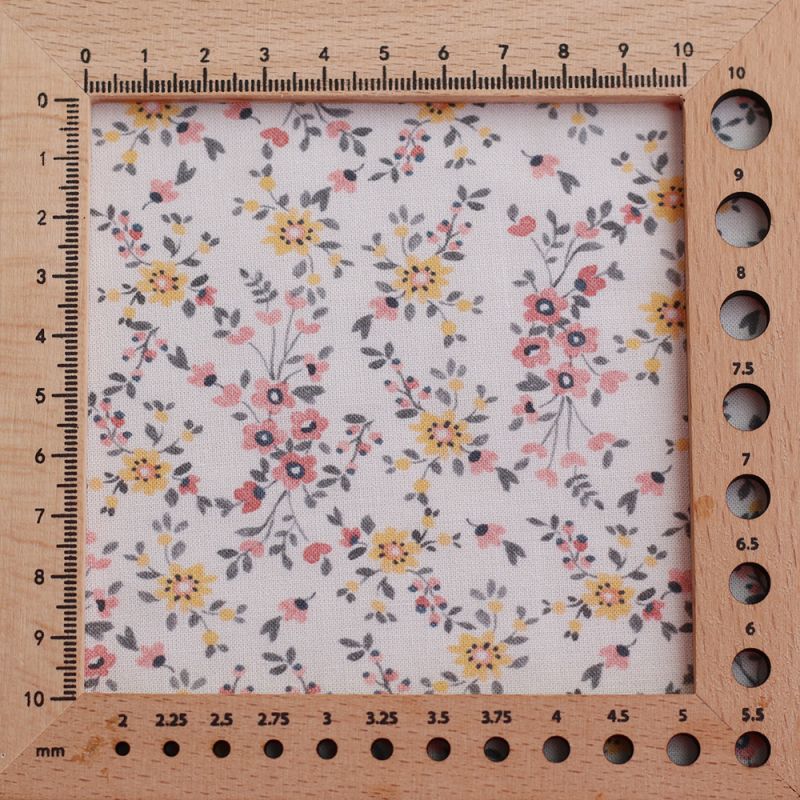 Zelie - Popeline de coton douce qualité SWEET fleuri fond parme