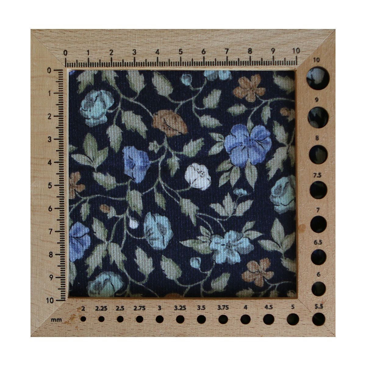 Amelia - Velours milleraies coton organique imprimé fleuri midnight Amelia - Velours milleraies coton organique imprimé fleuri midnight