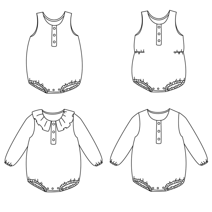 SYDNEY - Pochette patron Ikatee 1 au 24mois