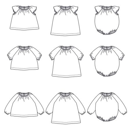 Hanoï - Pochette patron Ikatee 1mois au 4ans Hanoï - Pochette patron Ikatee 1mois au 4ans