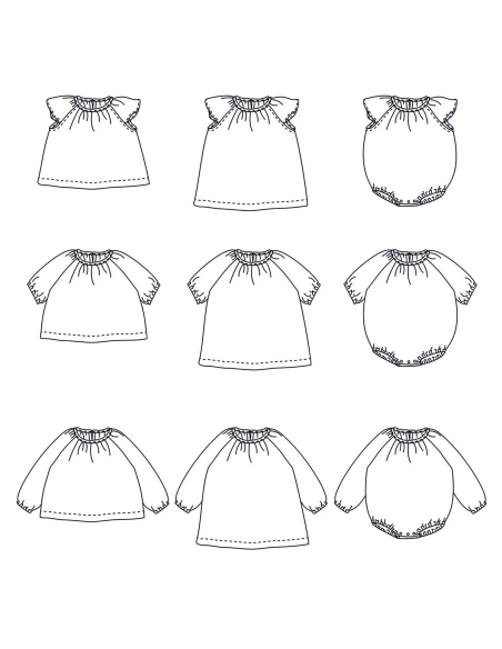 Hanoï - Pochette patron Ikatee 1mois au 4ans