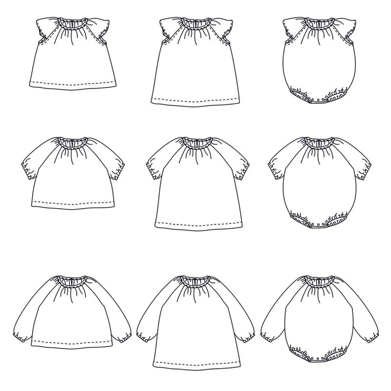 Hanoï - Pochette patron Ikatee 1mois au 4ans