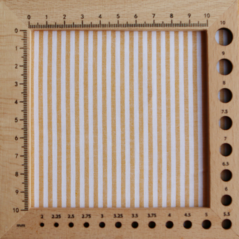 Popeline coton à rayures moutarde
